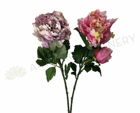 F0055 Peony Single Stem 95cm Mauve / Pink outdoor greenery  
