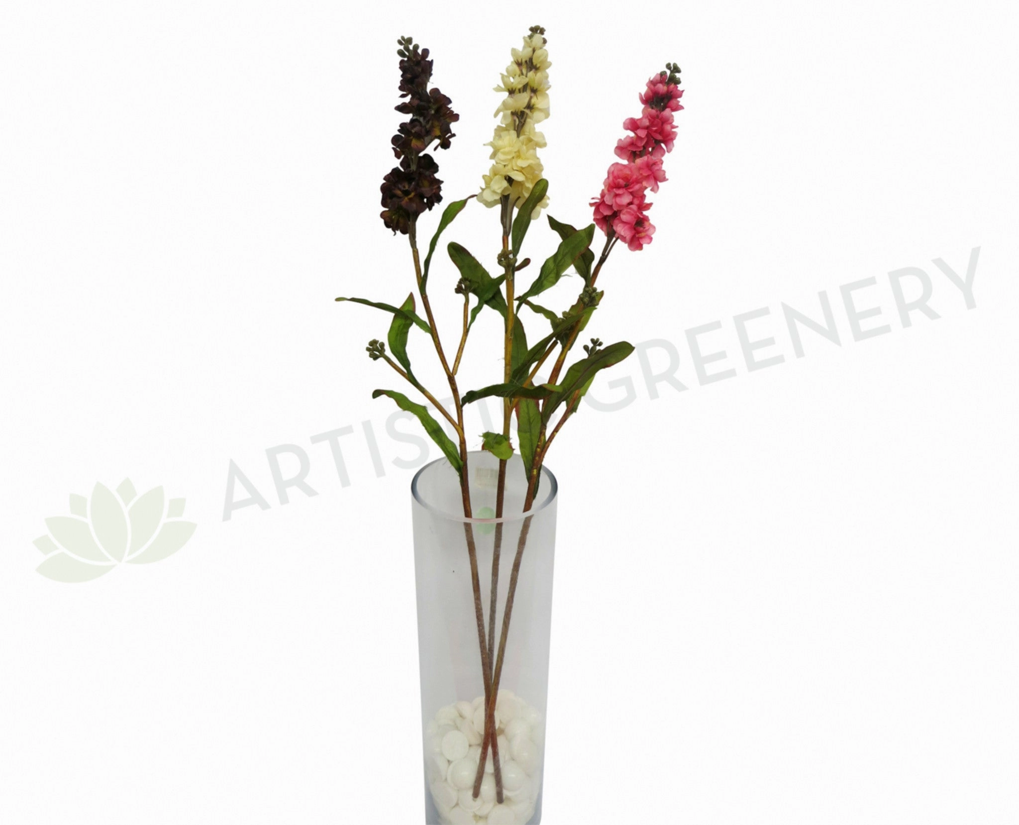 F0060 Stock Flower (Vintage) 85cm 3 Colours outdoor greenery  