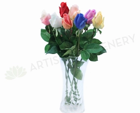 F0065 Real Touch Single Rose Bud 47cm indoor houseplants  