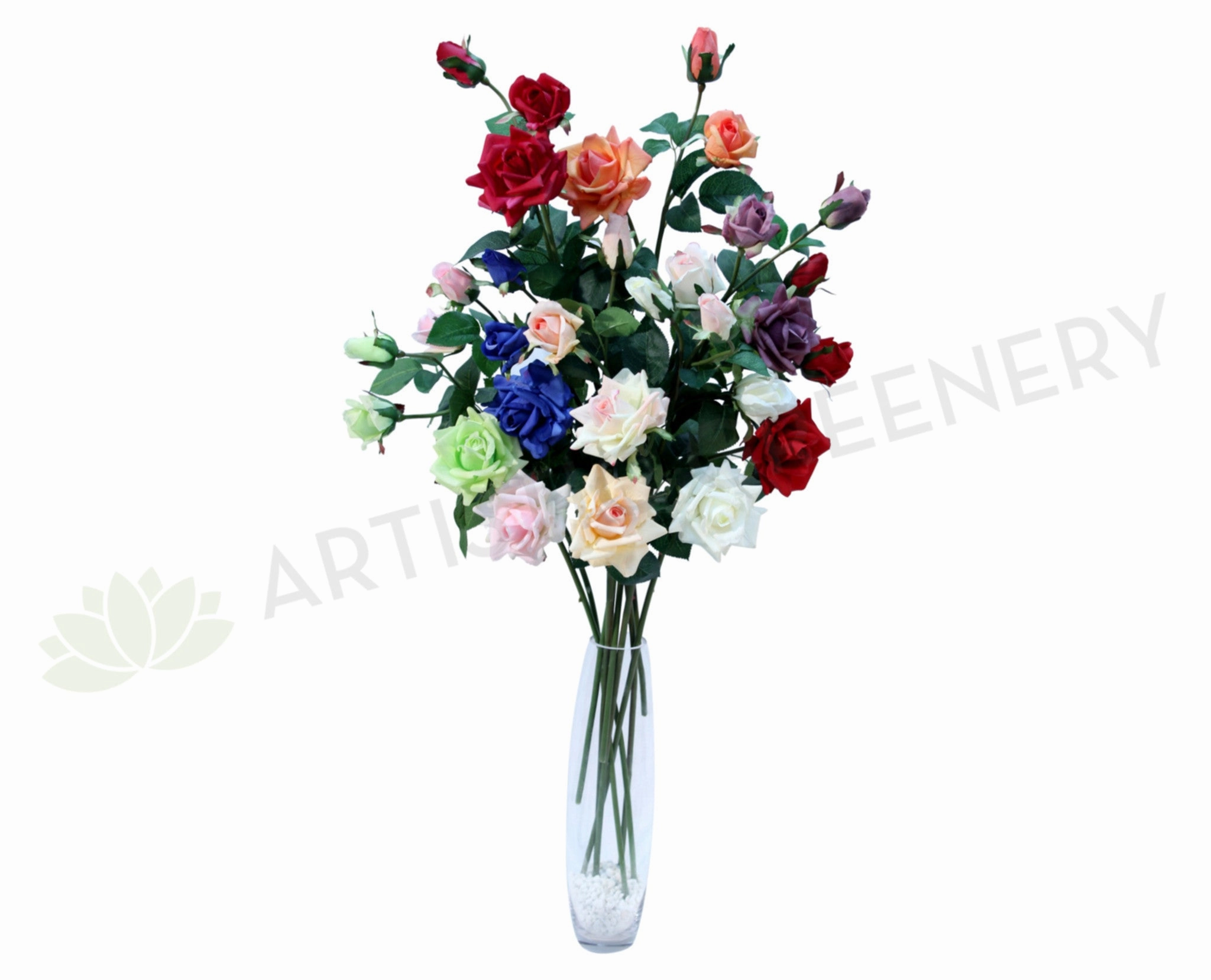 F0066 Real Touch Rose Spray 88cm Available 11 Colours outdoor greenery  