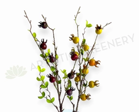 F0081 Mini Pomegranate  Spray 61cm 2 Colours xl flower pot  