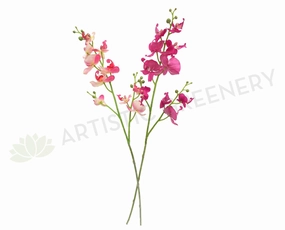 F0089NEW Small Phalaenopsis Orchid Spray Real Touch 70cm Dark Pink / Light Pink outdoor greenery  