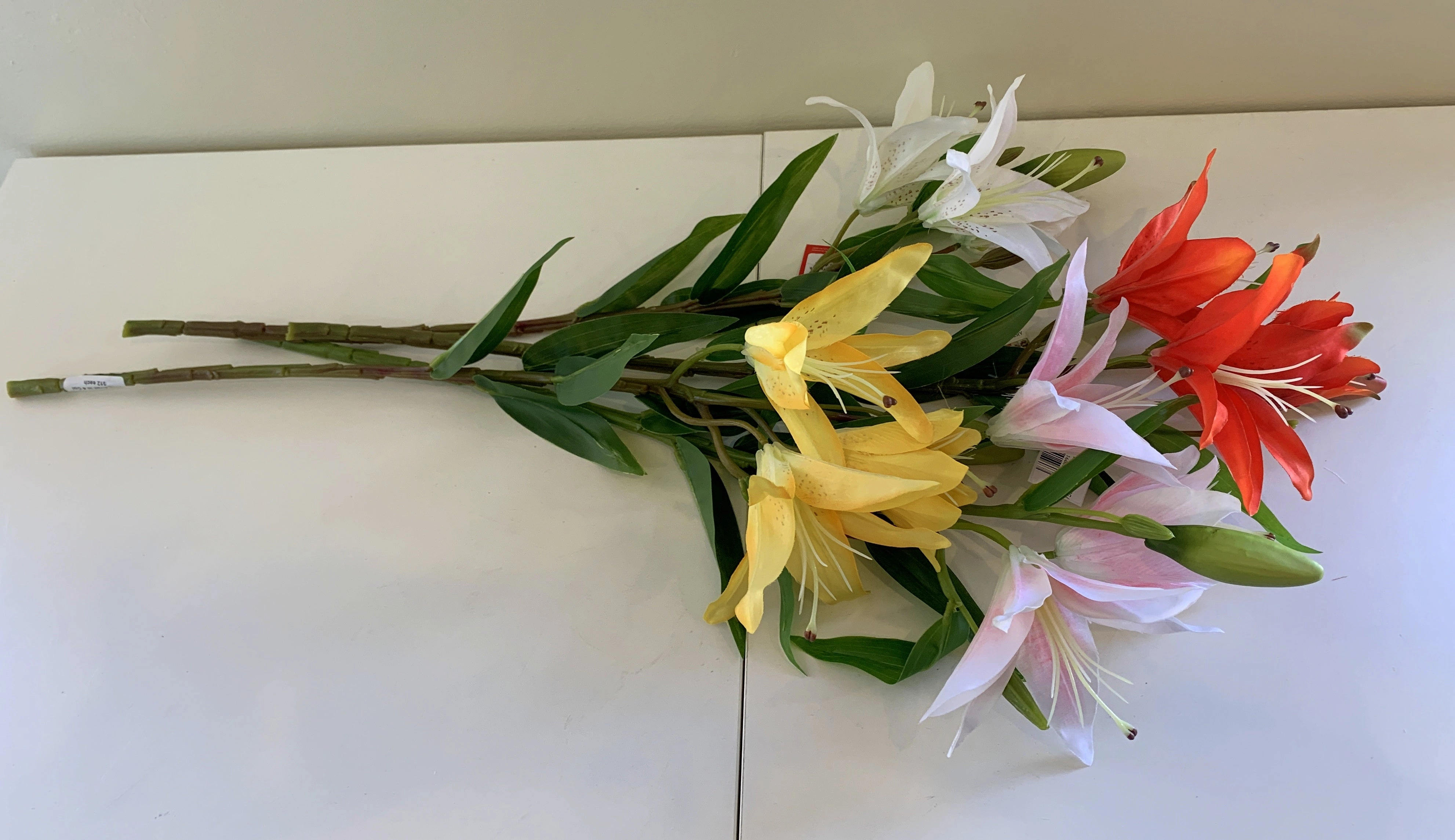 F0091 Oriental Lily Spray 65cm 5 Colours