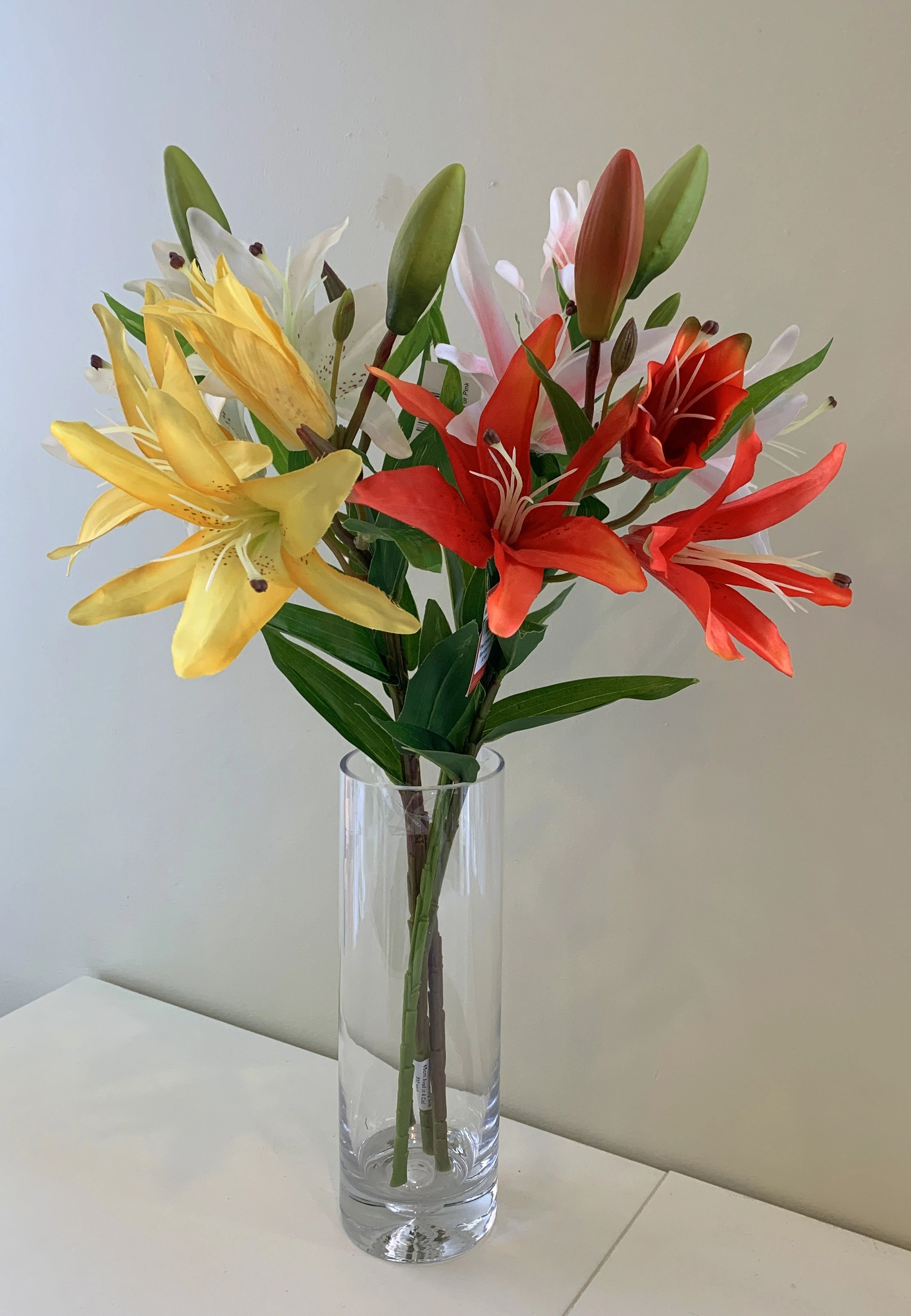 F0091 Oriental Lily Spray 65cm 5 Colours