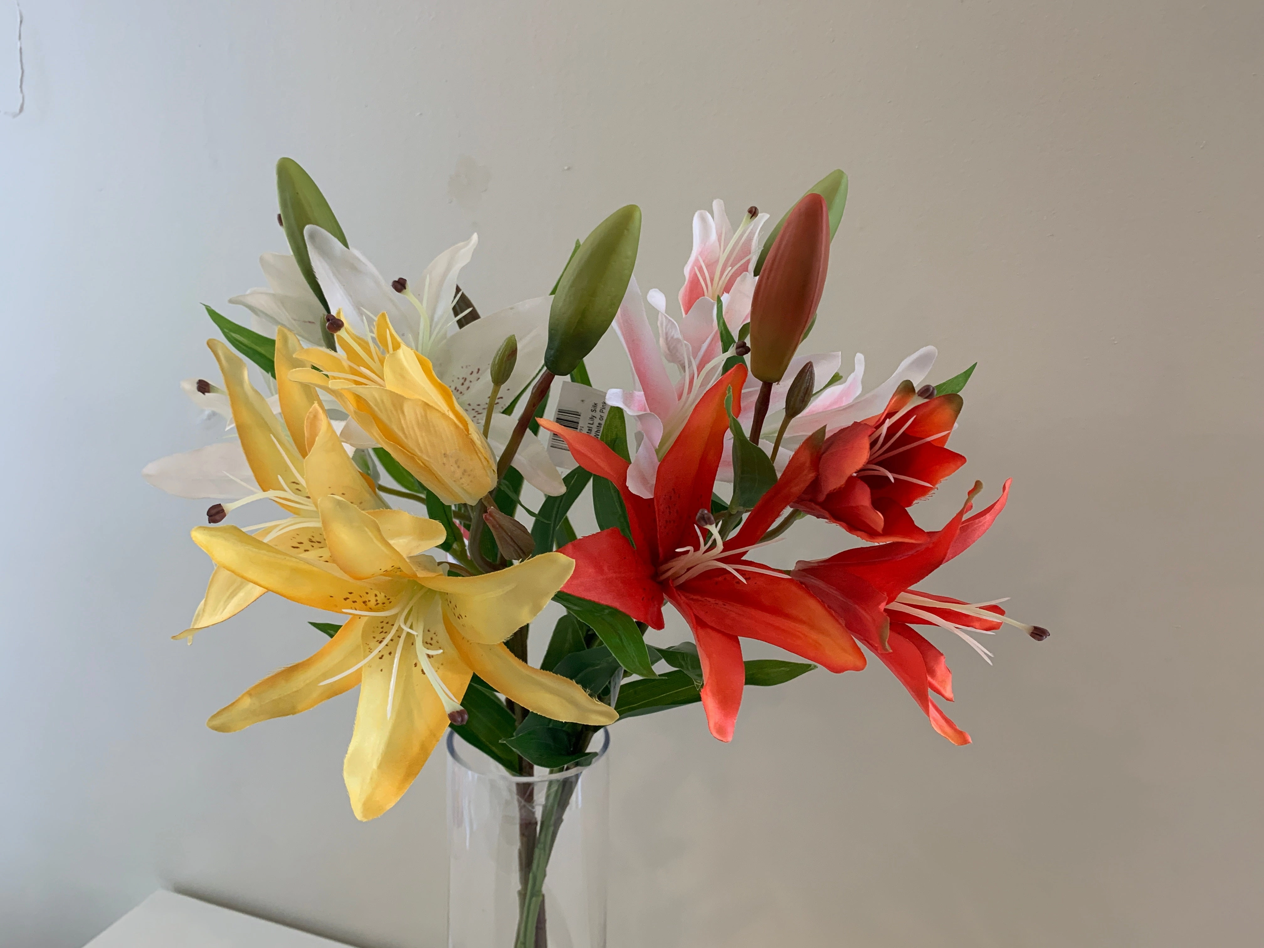 F0091 Oriental Lily Spray 65cm 5 Colours
