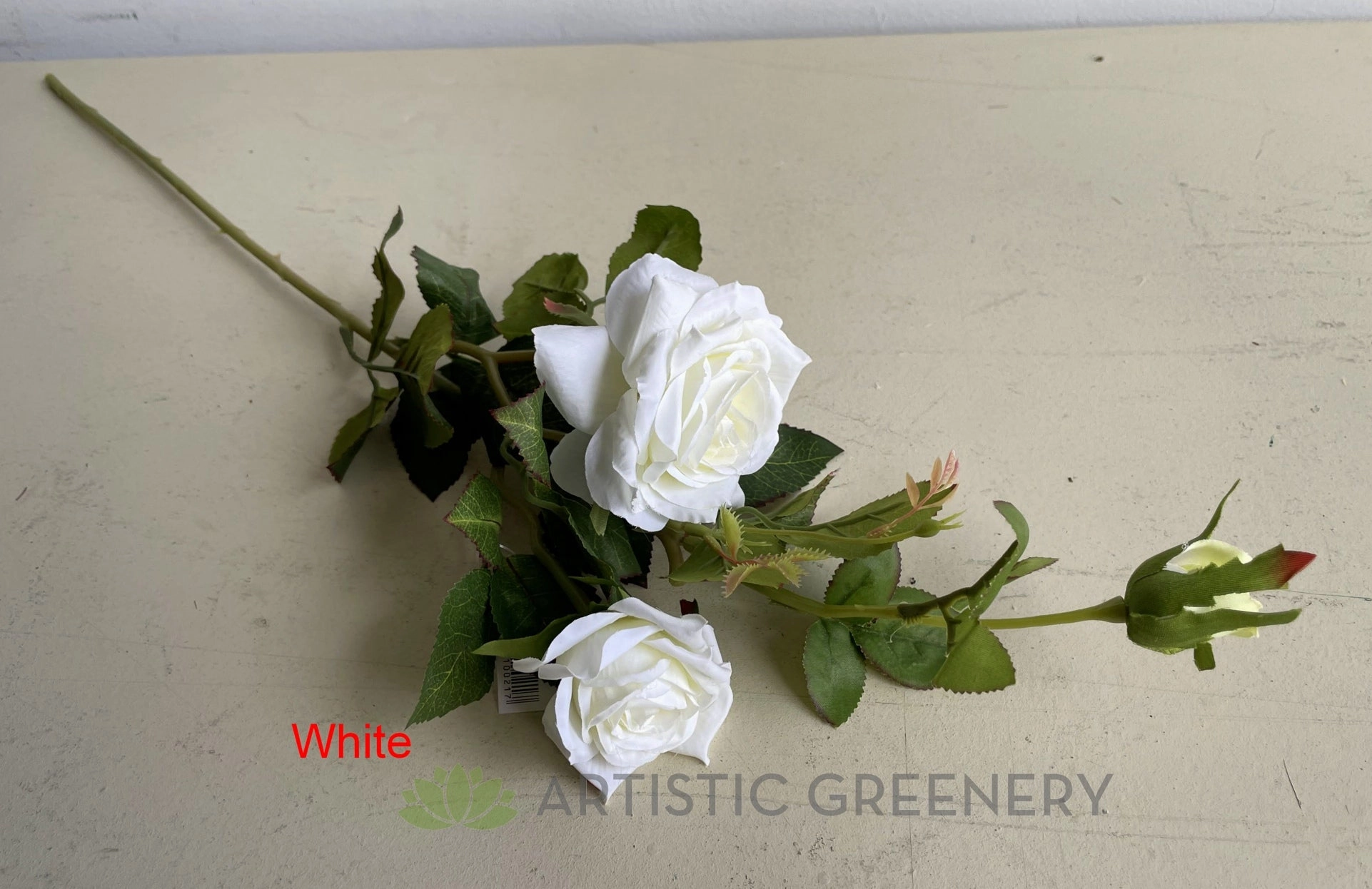 F0100 Rose Spray 74cm Cream / Purple / White