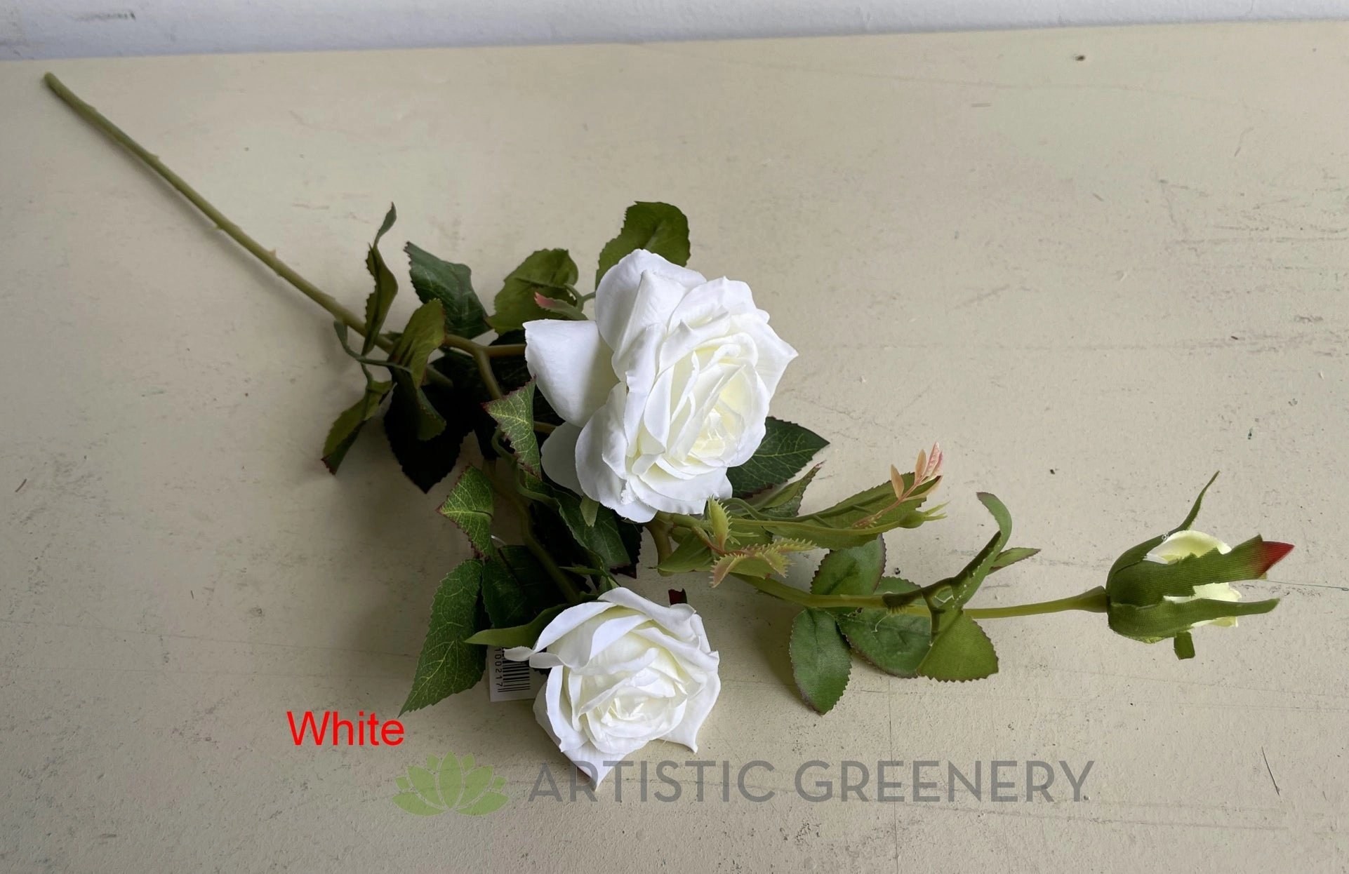 F0100 Rose Spray 74cm Cream / Purple / White