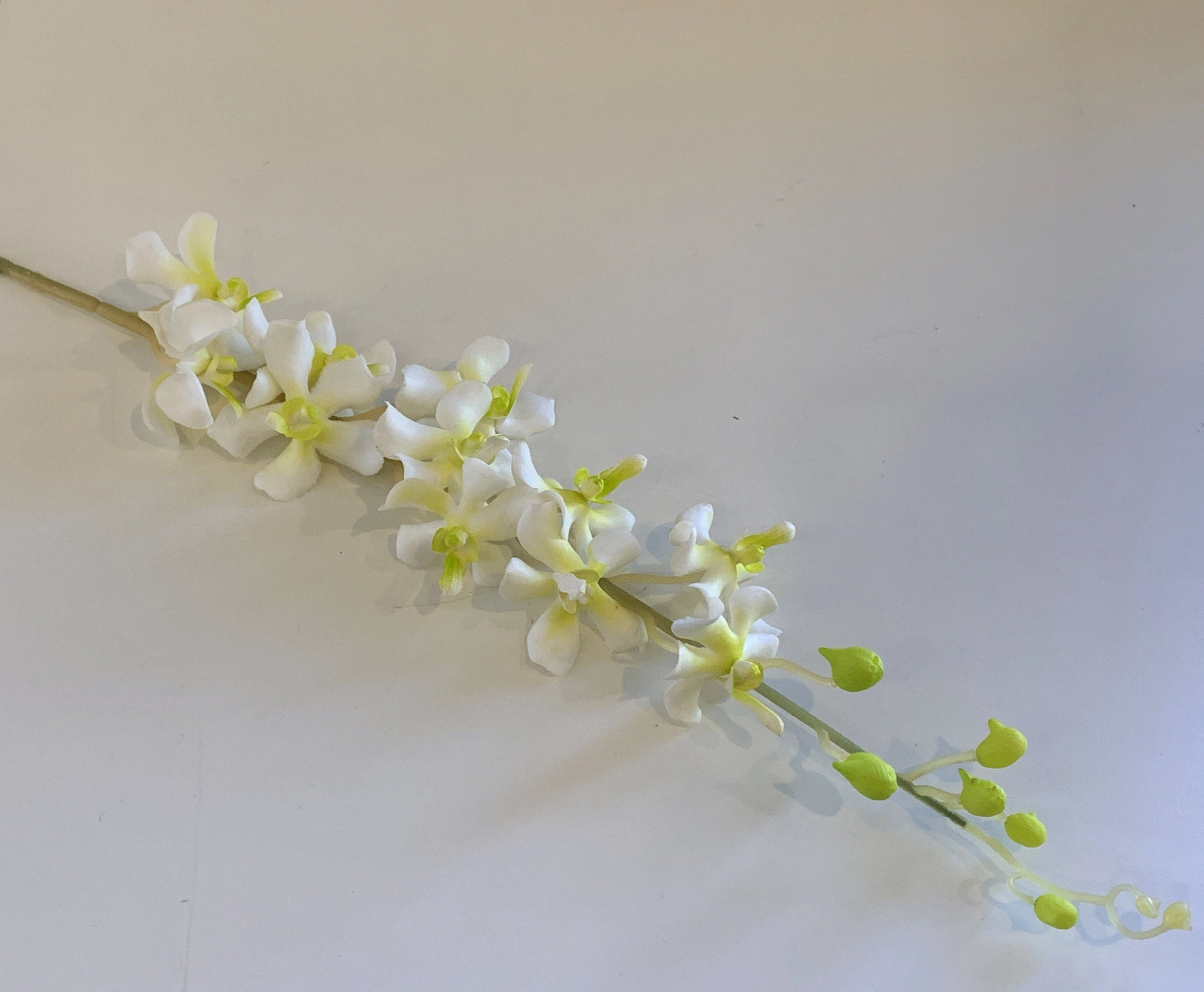 F0118 Orchid Spray Real Touch 80cm White / Pink