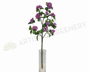 F0124 Hydrangea Branch with Leaves 144cm Purple sun perennial  