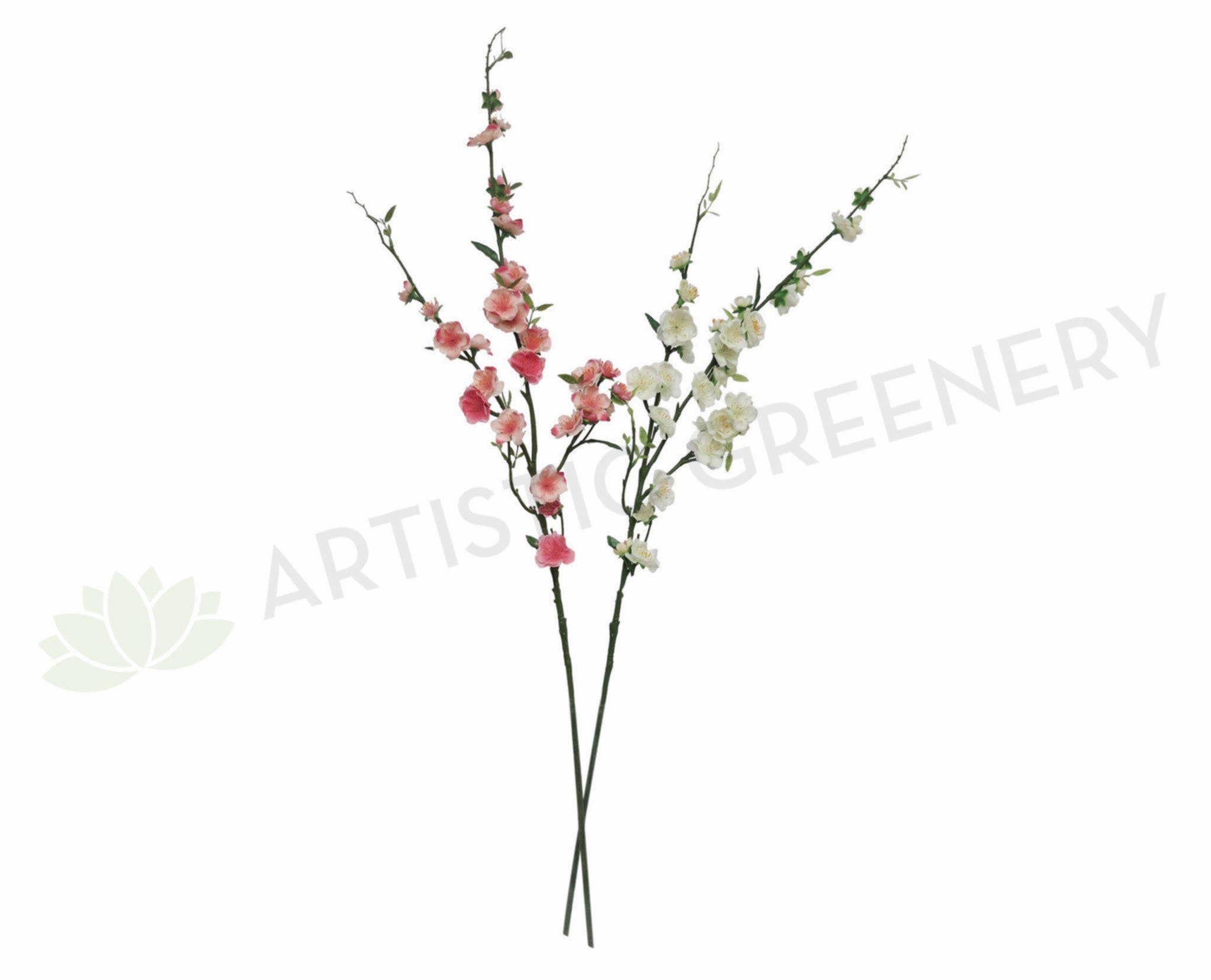 F0126 Blossom Spray 110cm Bright Pink / White outdoor greenery  