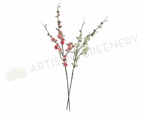F0126 Blossom Spray 110cm Bright Pink / White outdoor greenery  