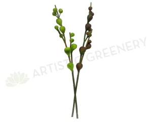 F0129 Fig Sprig 78cm Green / Purple dried green plant  