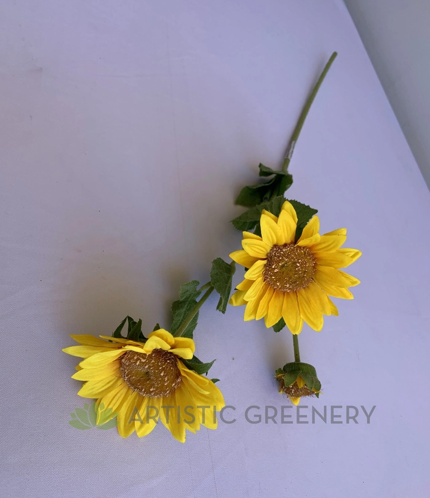 F0136 Sunflower Spray 64cm Yellow