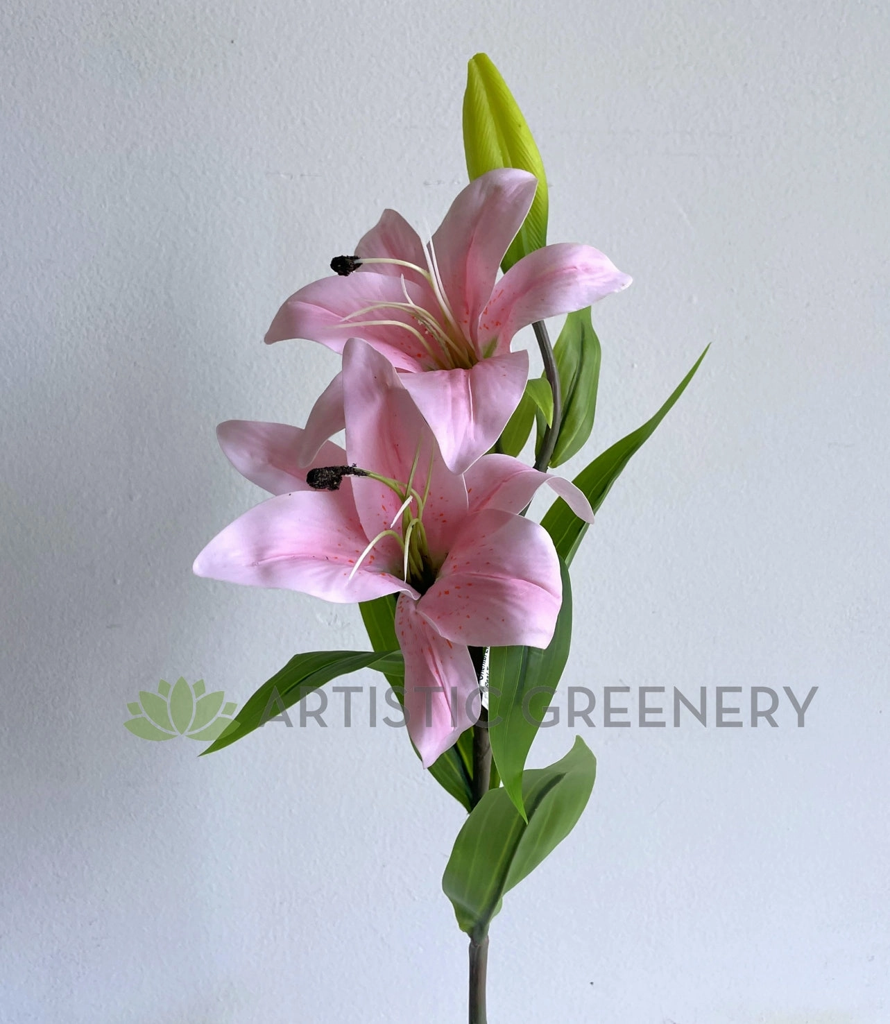 F0138L Oriental Lily Spray (Real Touch) 74cm Light Pink
