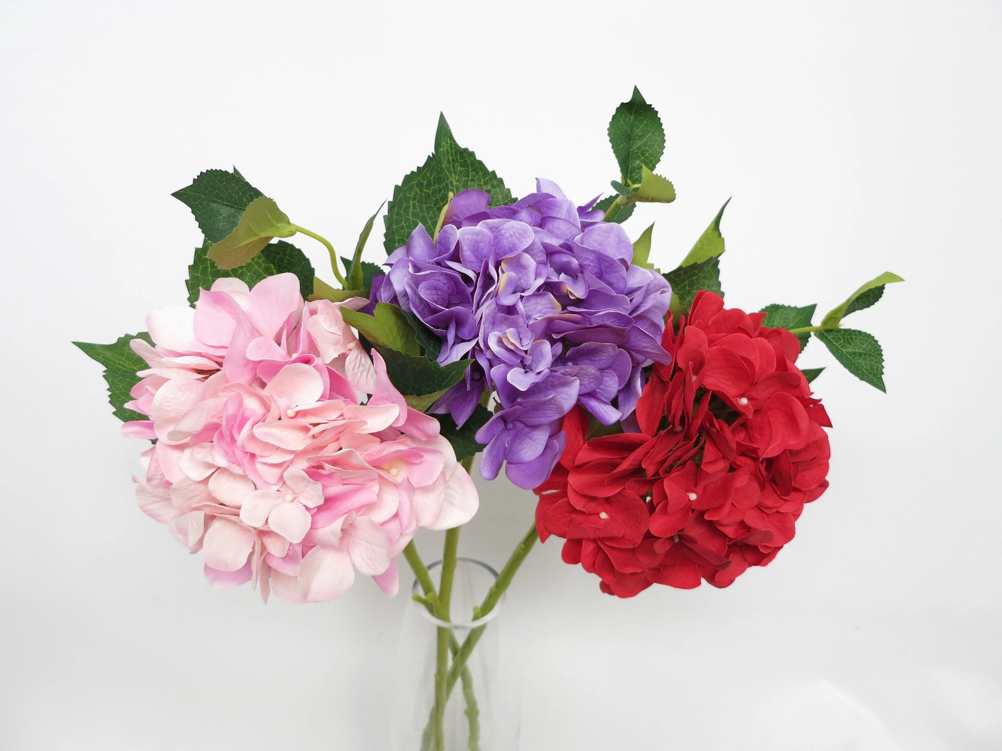 F0140 Hydrangea Single Stem  (Quality Silk) 60cm 5 Colours