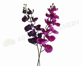 F0142 Phalaenopsis Orchid Spray Real Touch 100cm 2 Colours Pink / Purple outdoor greenery  