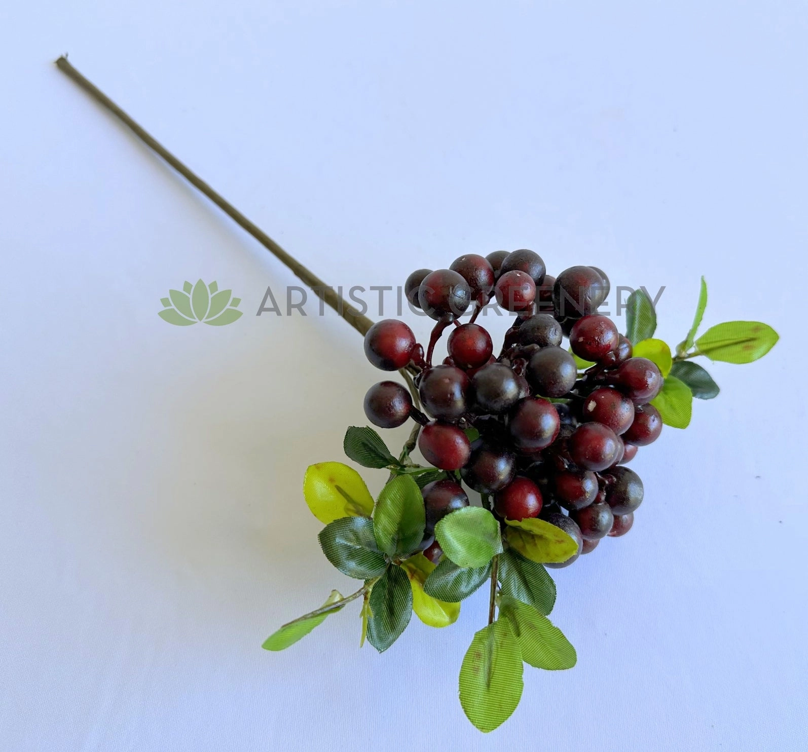 F0165 Viburnum Berry Spray 33cm Deep Red