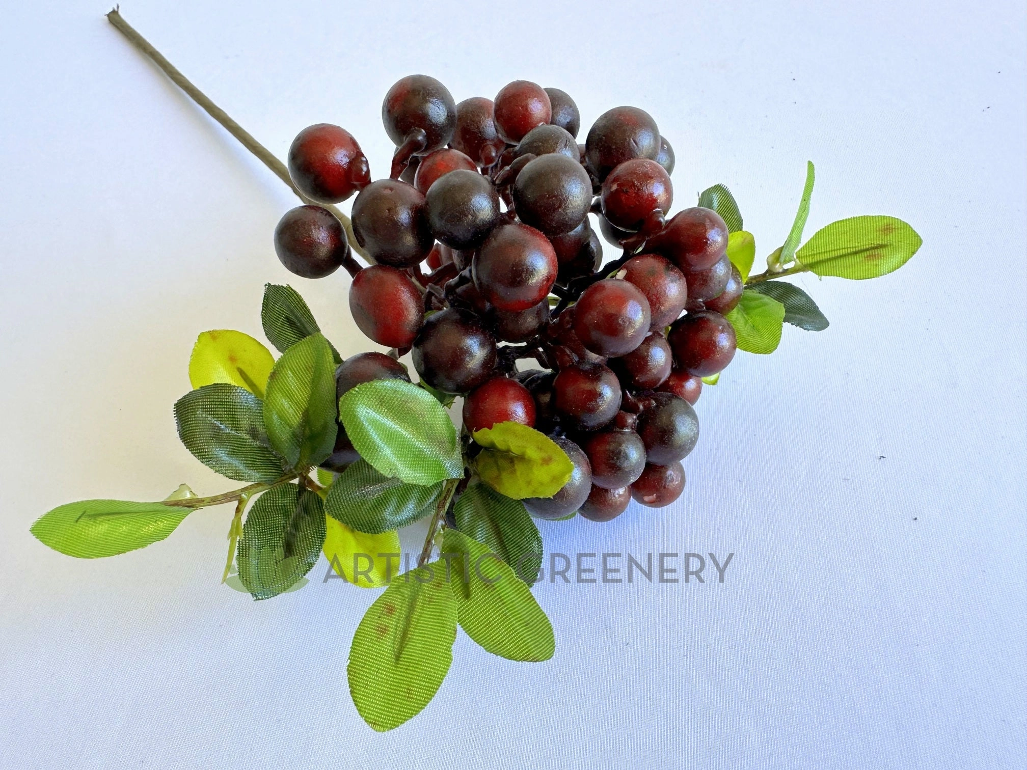 F0165 Viburnum Berry Spray 33cm Deep Red