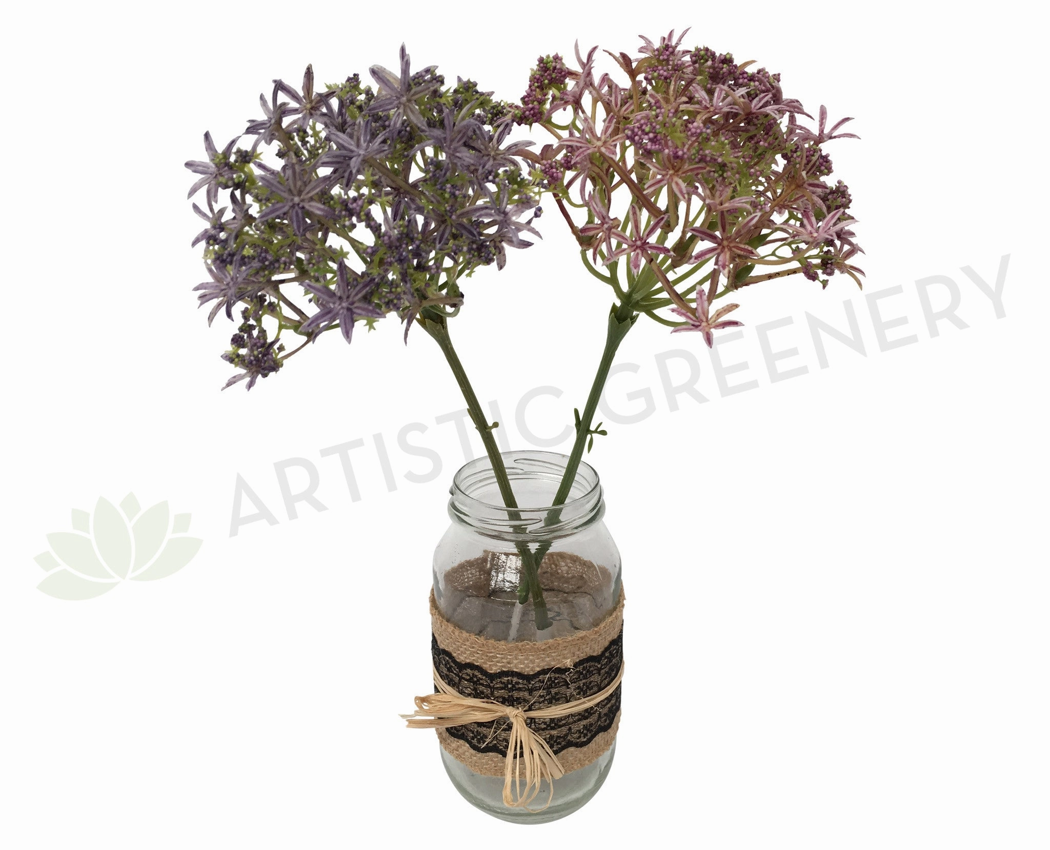 F0167 Star Laceflower 32cm Purple / Pink outdoor greenery  