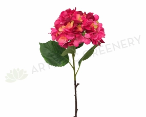 F0172 Hydrangea Single Stem 80cm Fuschia outdoor greenery  