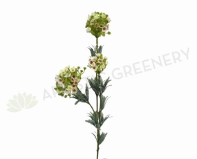F0180 Wax Flower Cluster Spray 77cm White & Light Green xl flower pot  