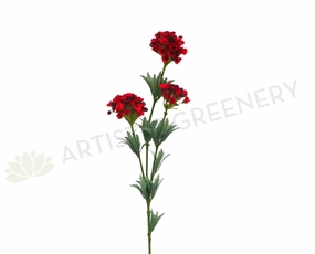 F0180 Wax Flower Clusters 77cm Red outdoor greenery  