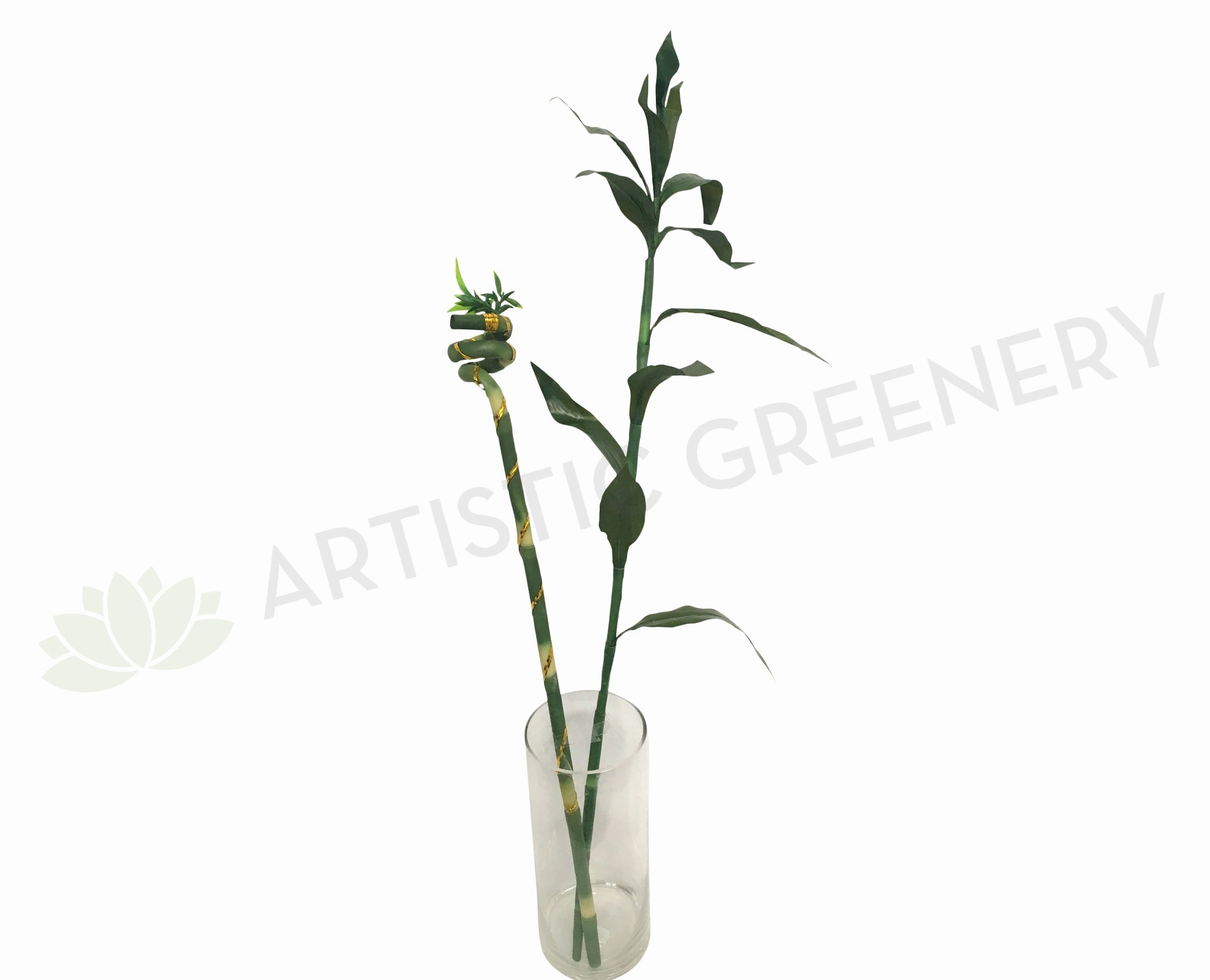 F0190A Lucky Bamboo Leaves 90cm & F0190B Spiral Lucky Bamboo 74cm indoor plant stand  