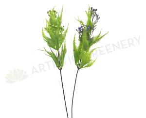 F0191 Seeded Fern Pick 43cm 2 Styles dried green plant  