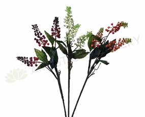 F0231 Heather Flower / Berry Pick 52cm Red / White / Orange xl flower pot  