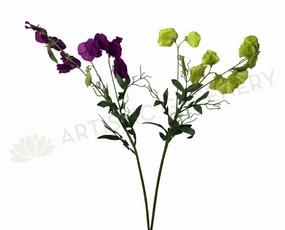 F0245 Sweet Pea Spray 71cm Purple / Light Green outdoor greenery  