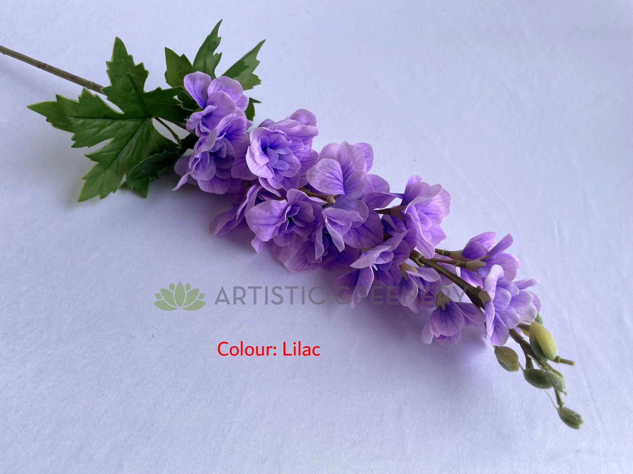 F0254-S85 Delphinium / Stock Flower 80cm (Real Touch) Pink / Lilac