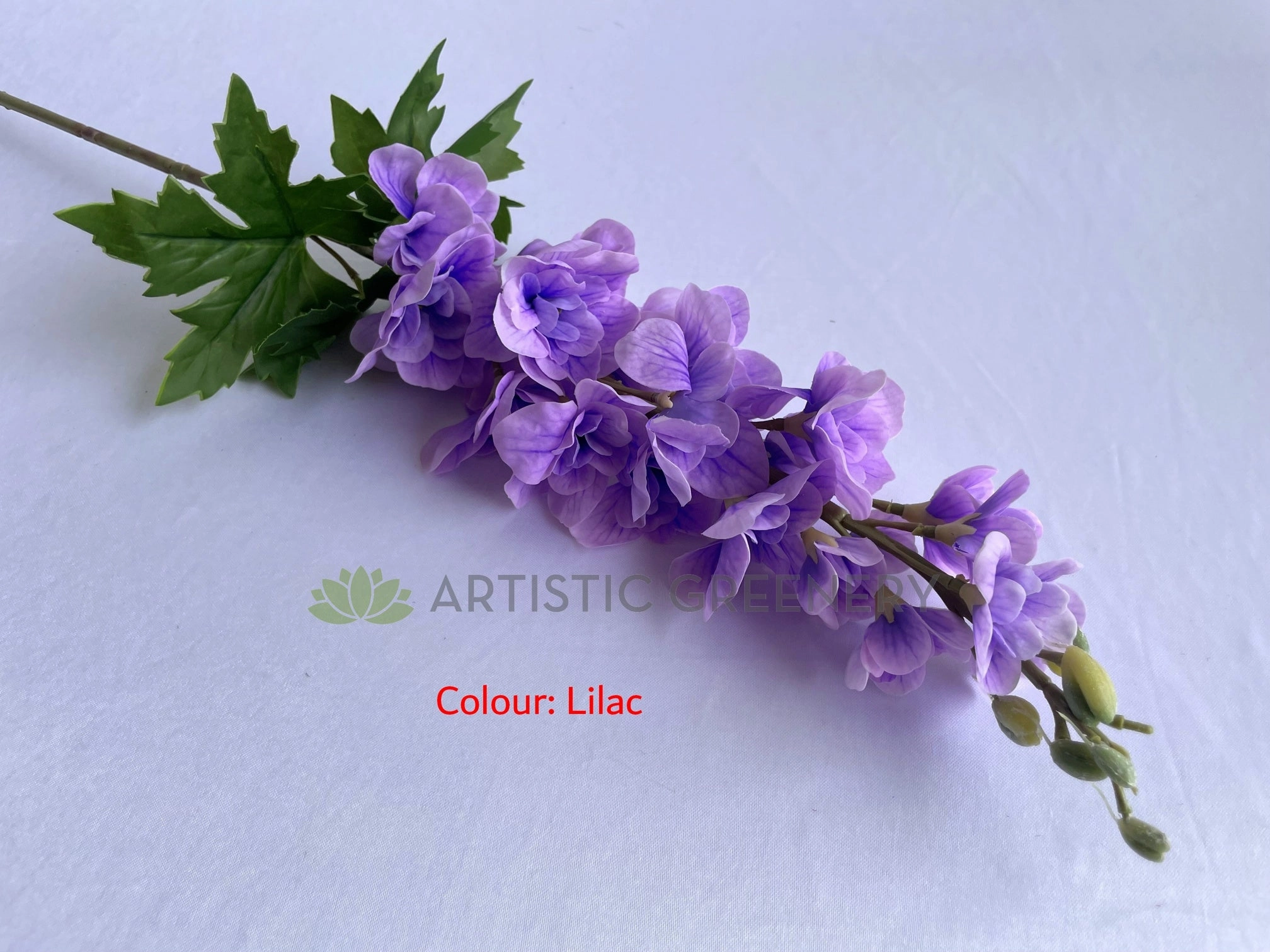 F0254-S85 Delphinium / Stock Flower 80cm (Real Touch) Pink / Lilac