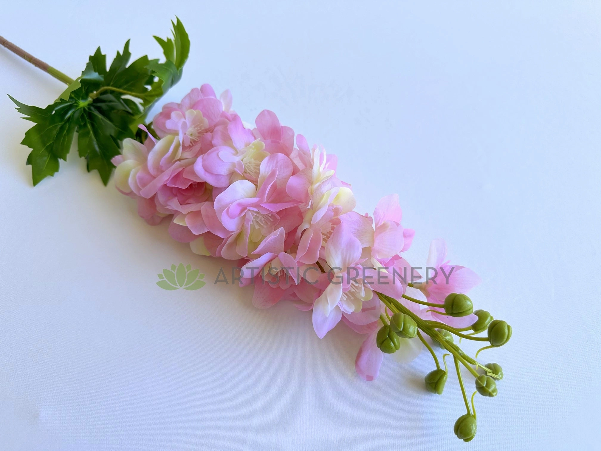 F0254-S93 Delphinium / Stock Flower 80cm (Real Touch) Light Pink