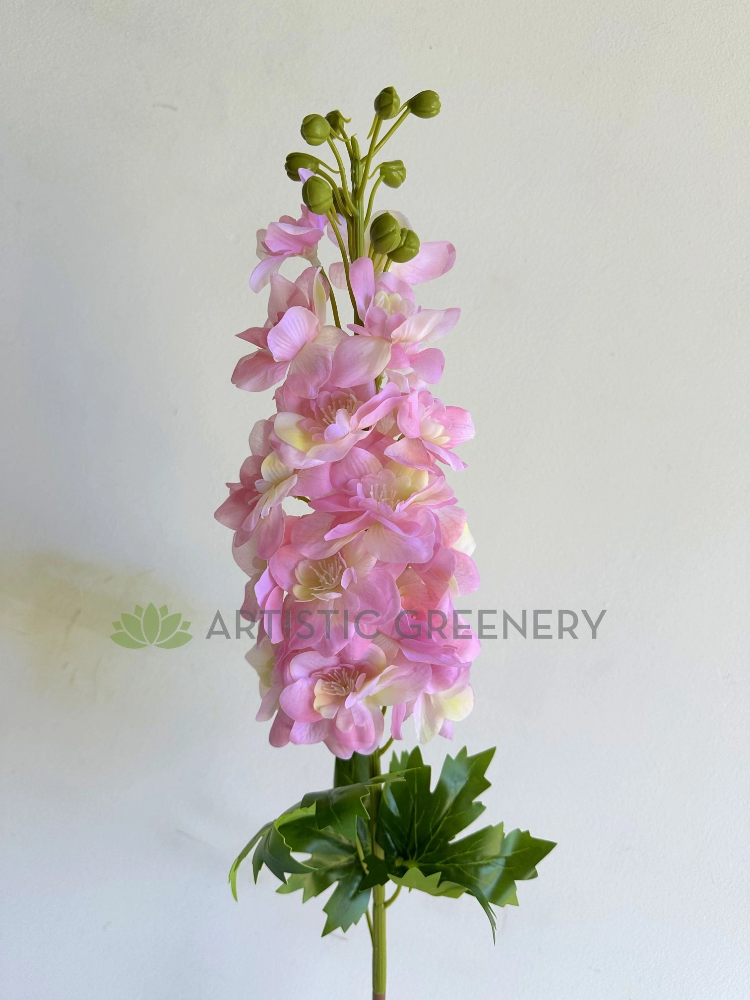 F0254-S93 Delphinium / Stock Flower 80cm (Real Touch) Light Pink