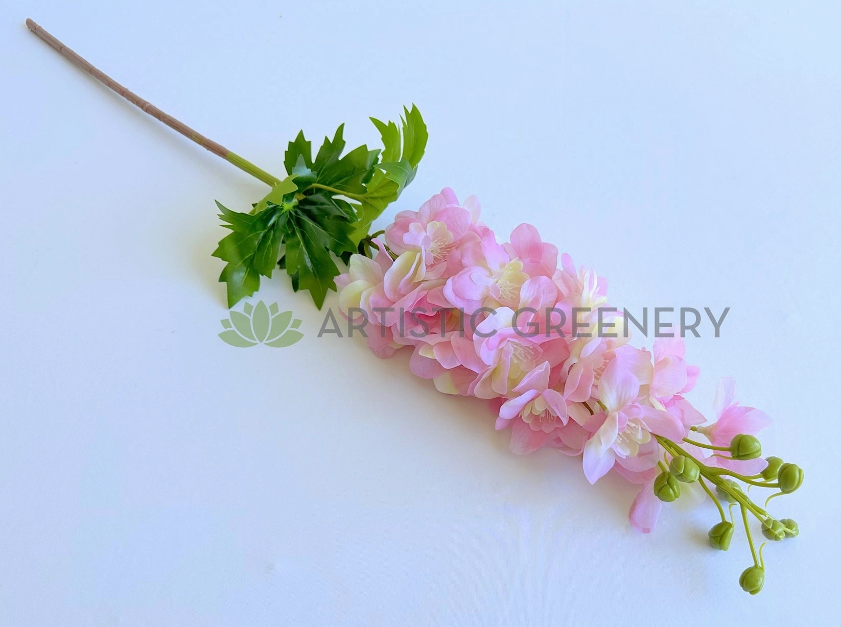 F0254-S93 Delphinium / Stock Flower 80cm (Real Touch) Light Pink