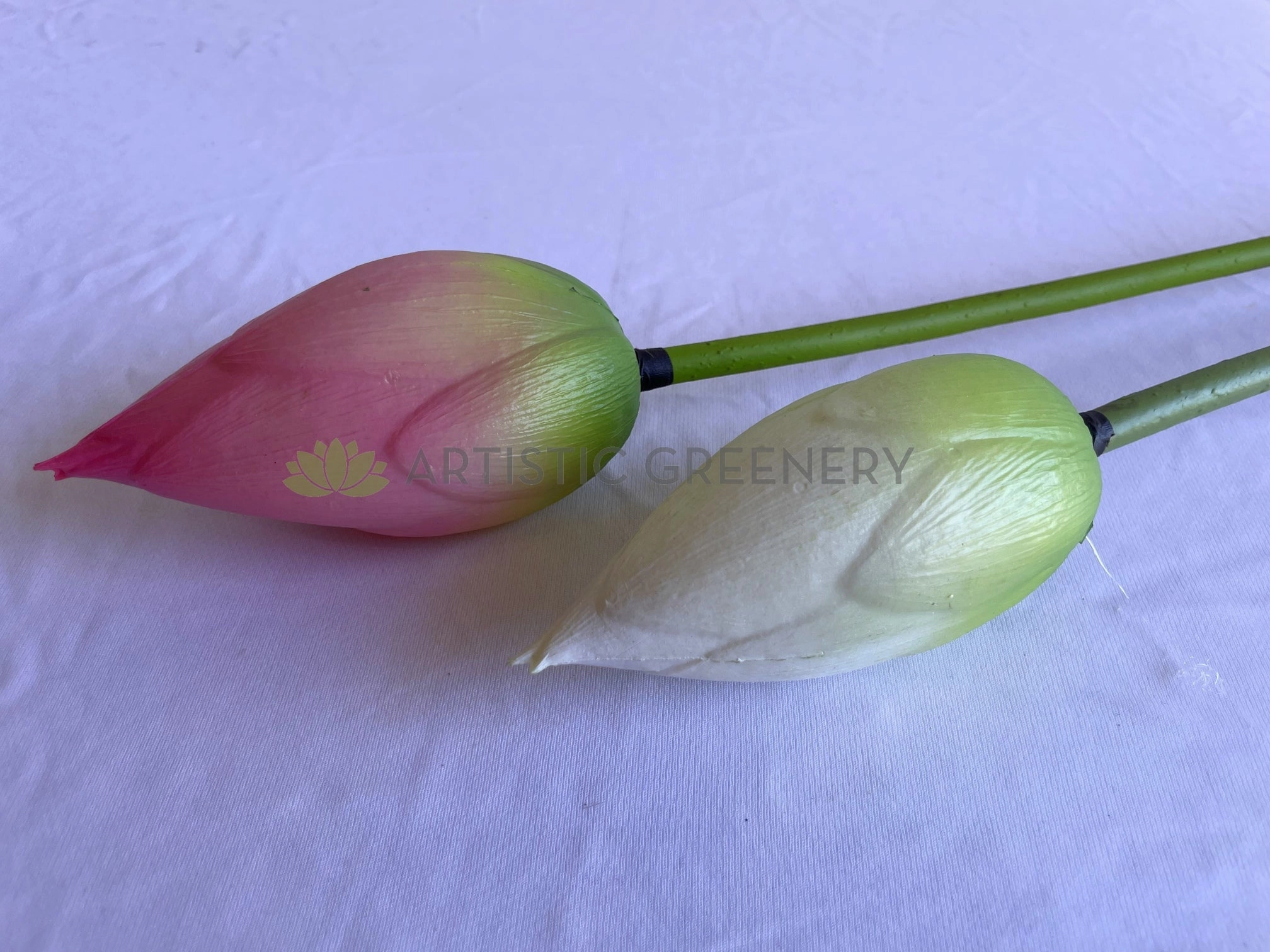 F0259 Water Lily Bud 93cm Pink / White