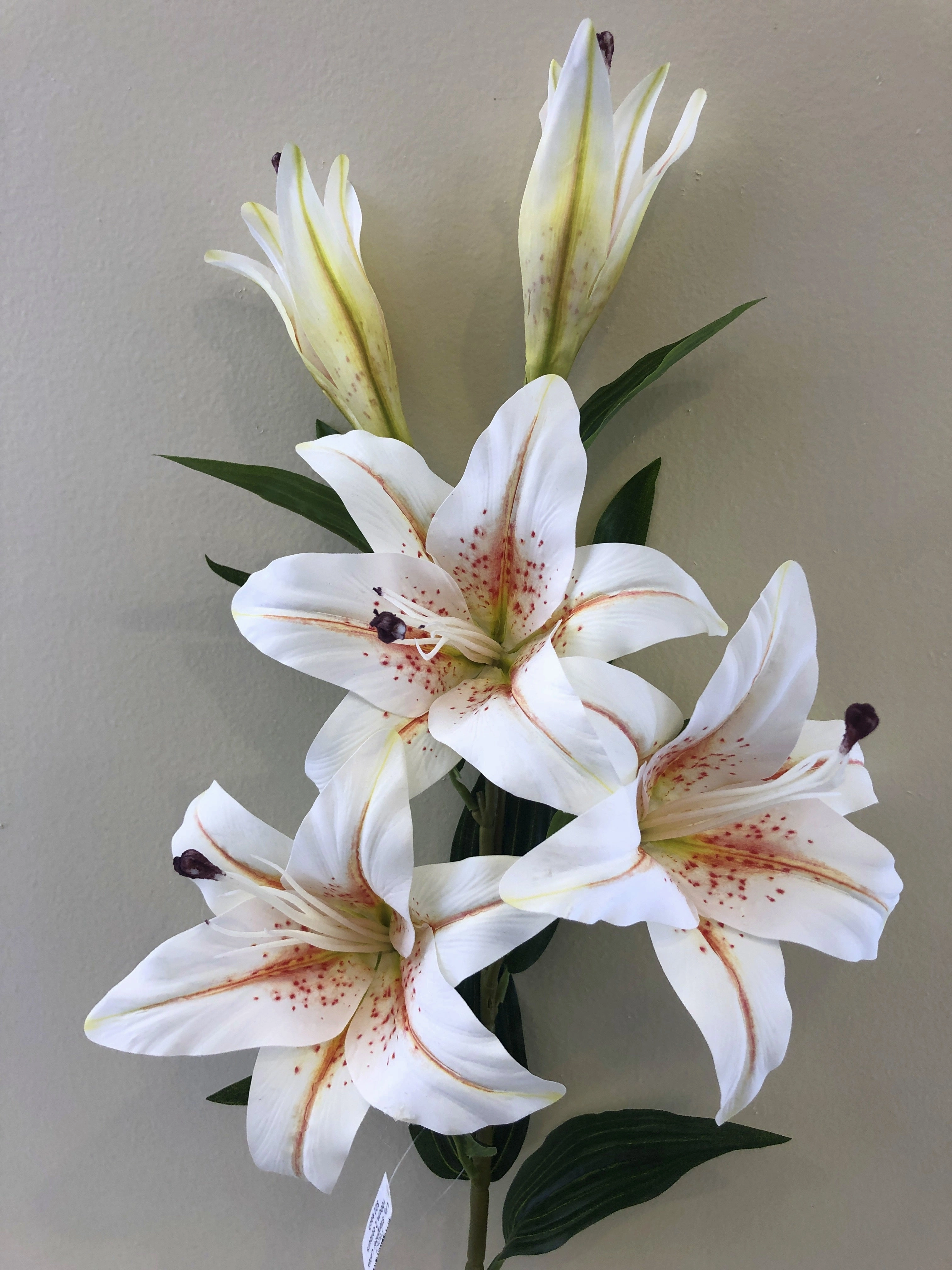 F0263 Lily Stargazer Spray 100cm Latex 2 Colours