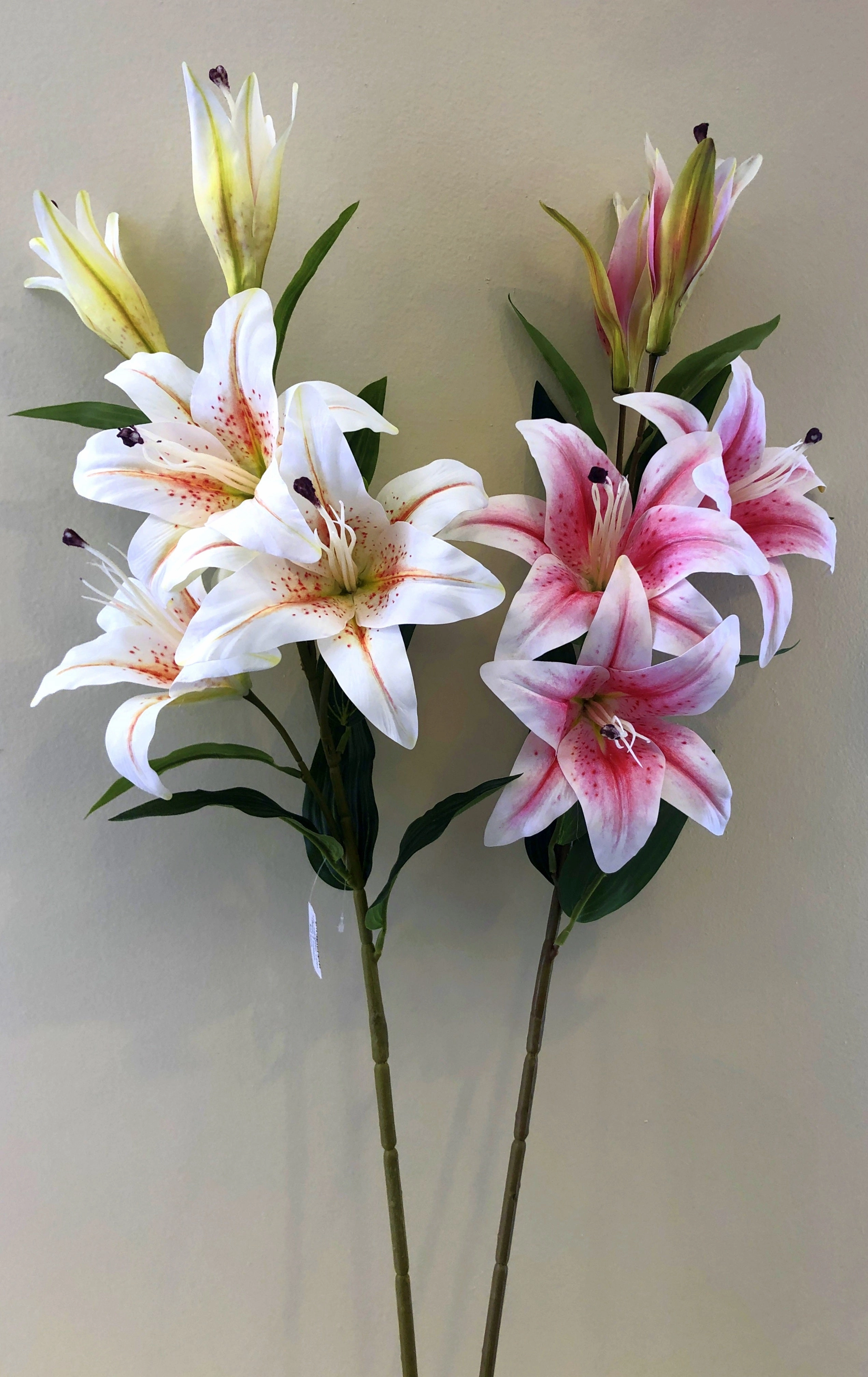 F0263 Lily Stargazer Spray 100cm Latex 2 Colours