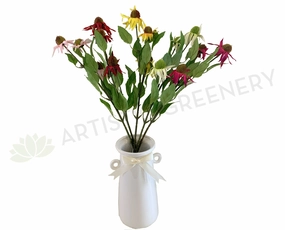 F0275 Cone Flower Spray 60cm 5 Colours outdoor greenery  