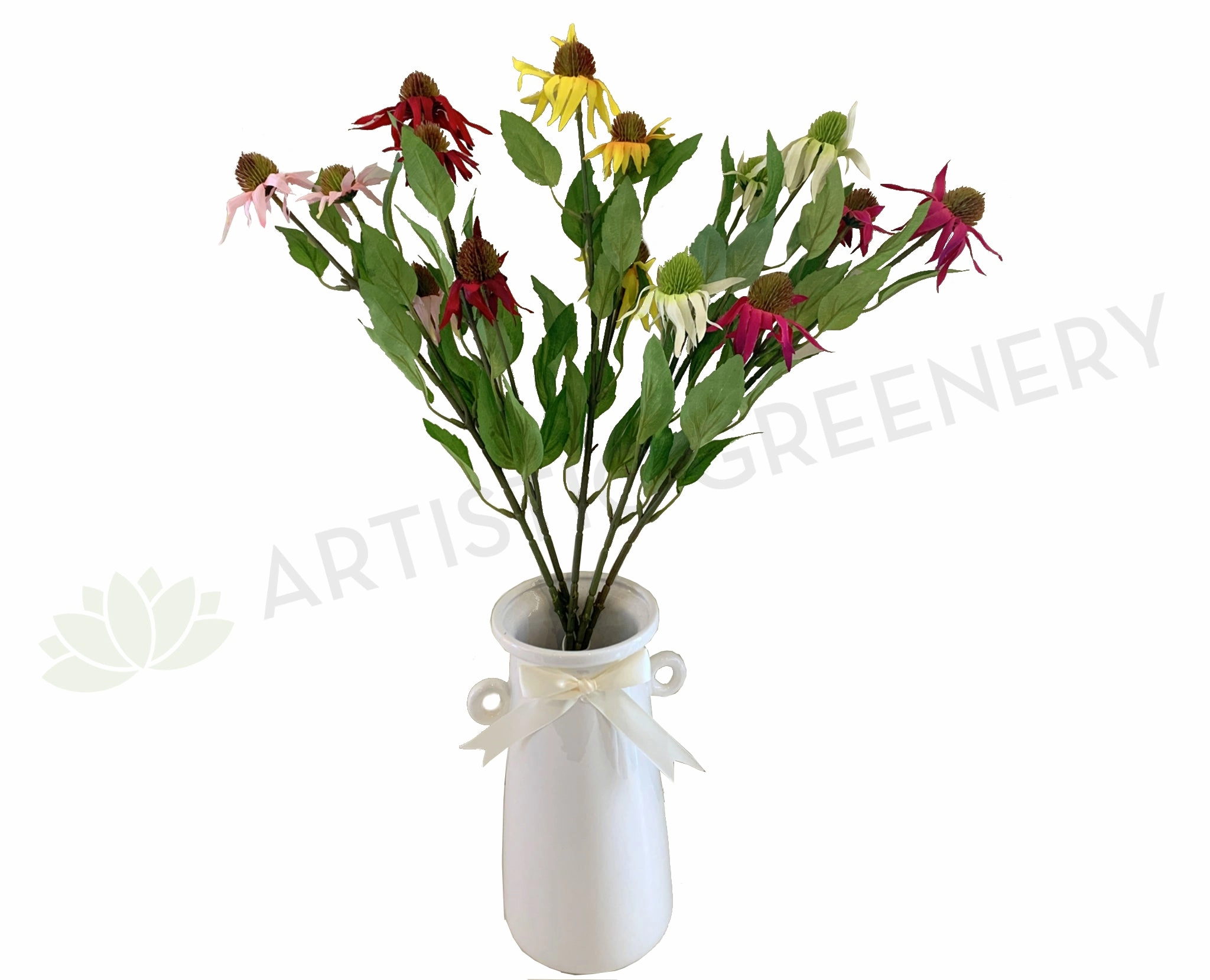 F0275 Cone Flower Spray 60cm 5 Colours outdoor greenery  