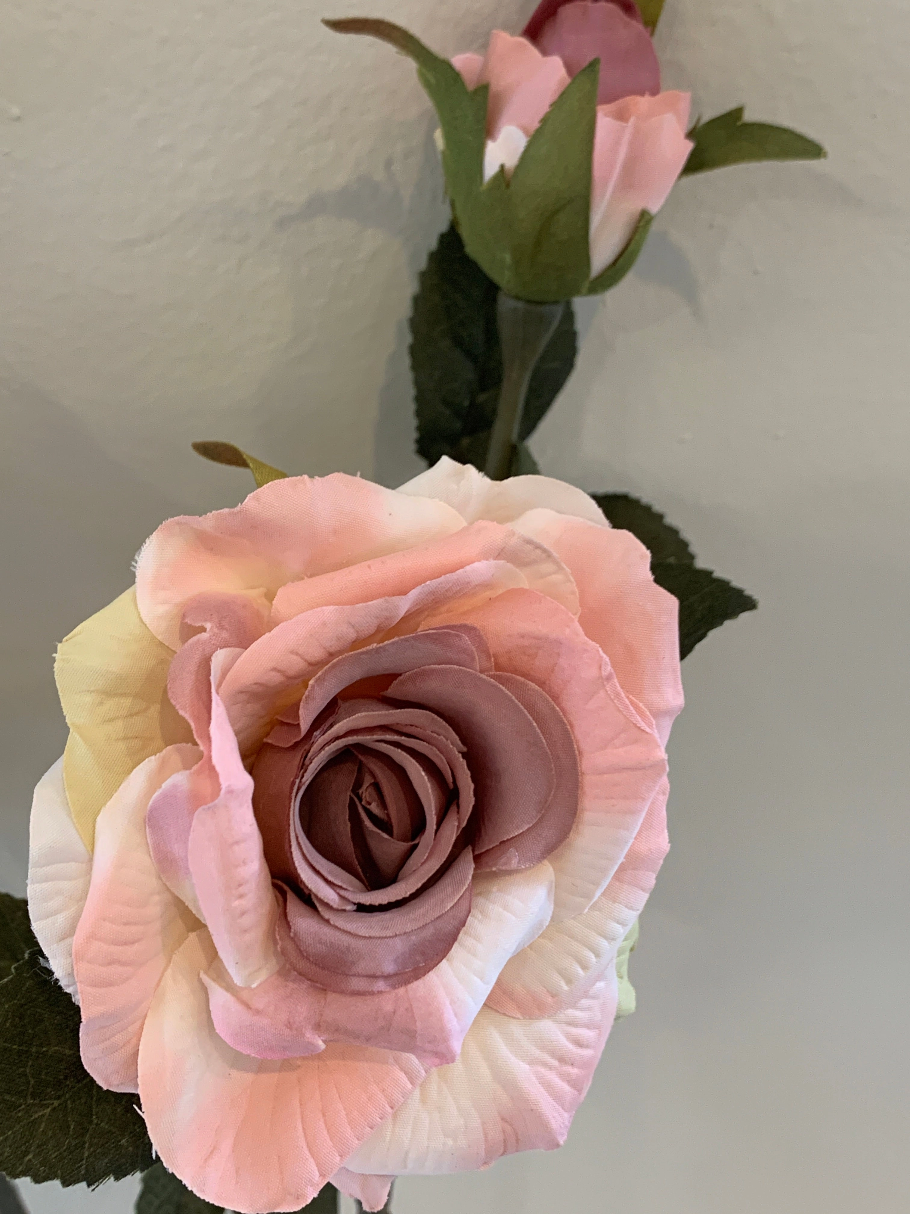 F0281 Rustic Style Rose 46cm Dusty Pink / Purple / Pink