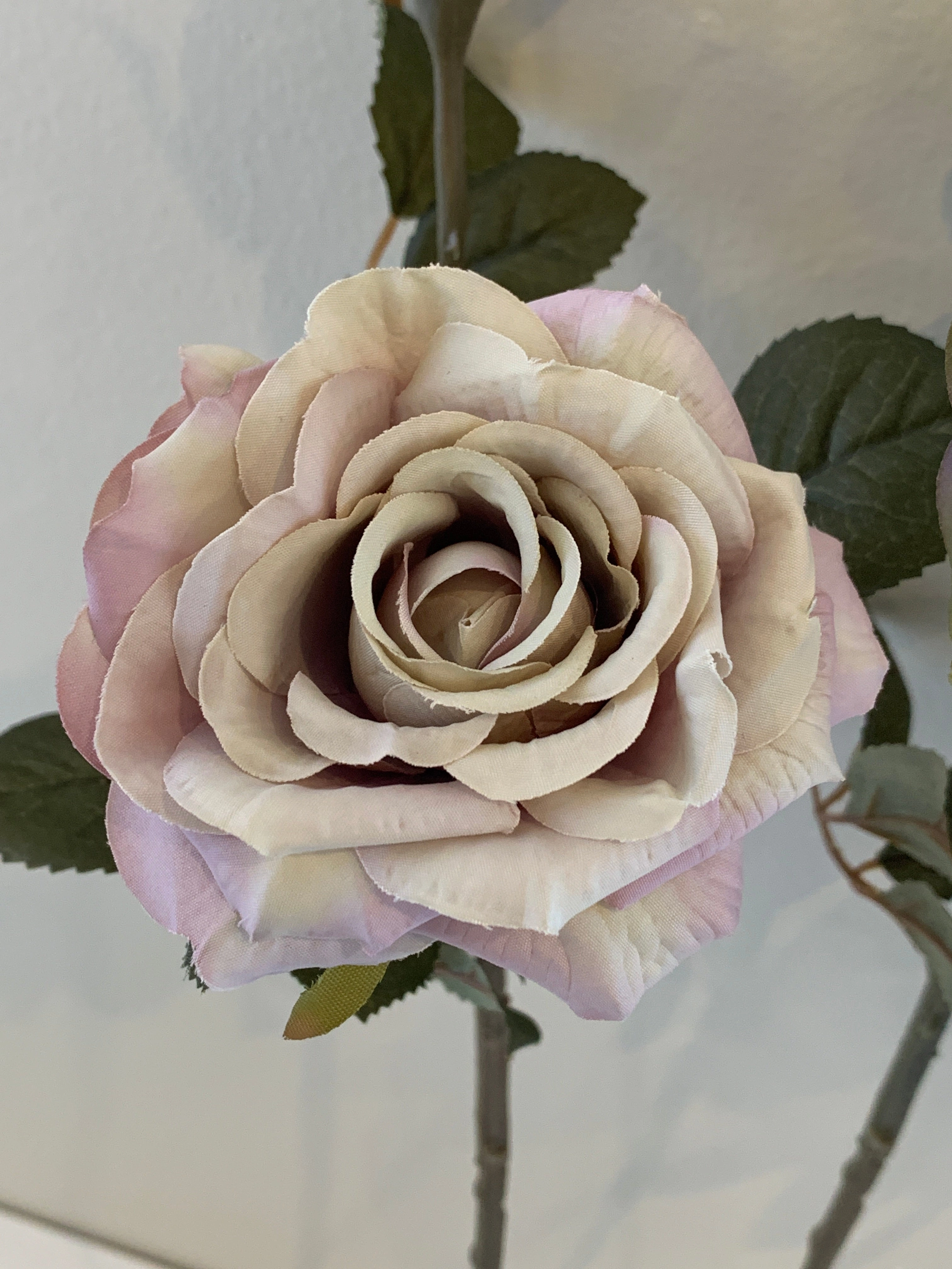F0281 Rustic Style Rose 46cm Dusty Pink / Purple / Pink