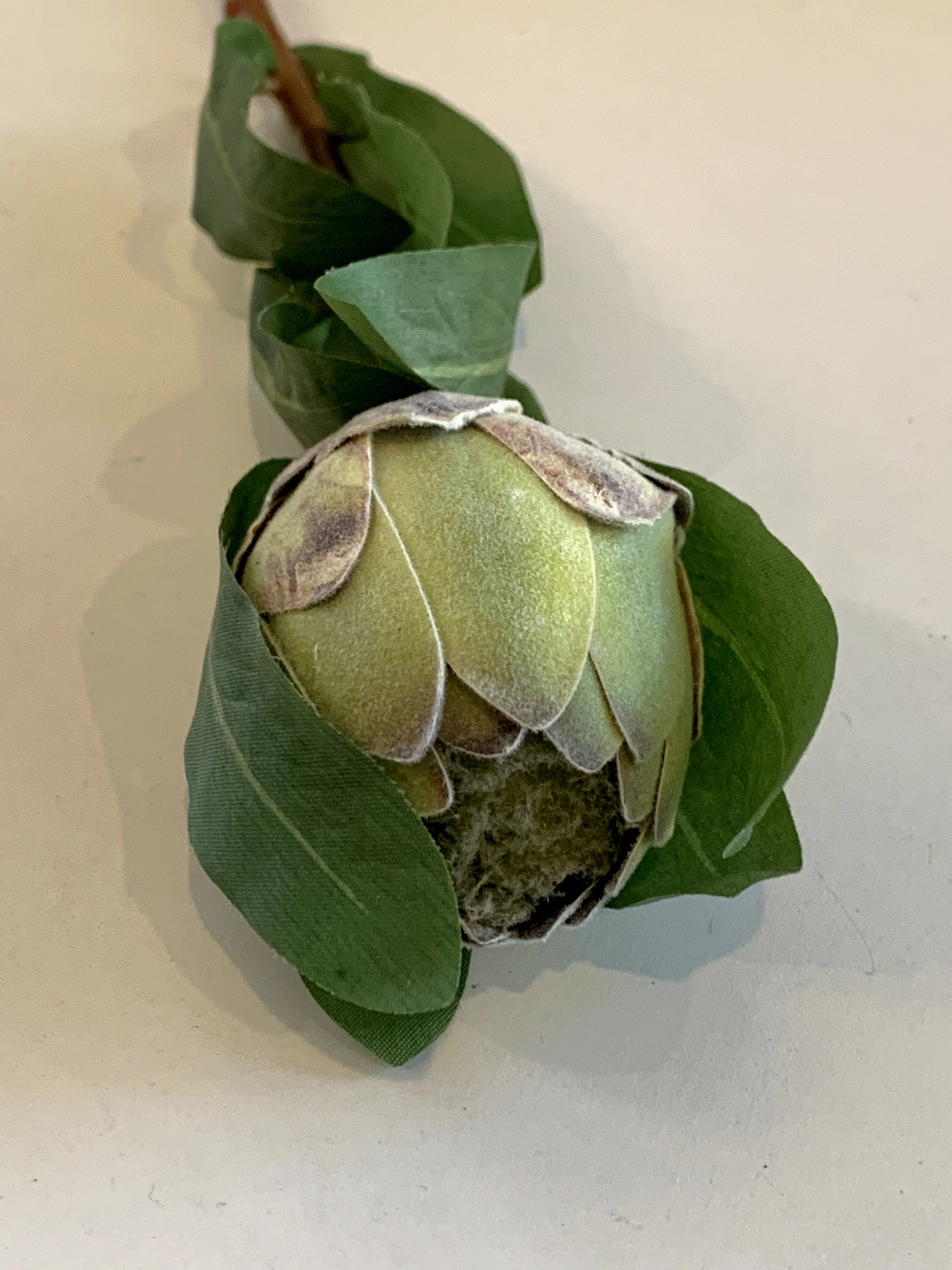 F0287 Small Protea Bud 46cm Pink / Green