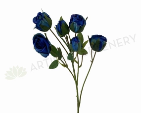 F0305 Small Rose Spray 53cm Blue indoor houseplants  