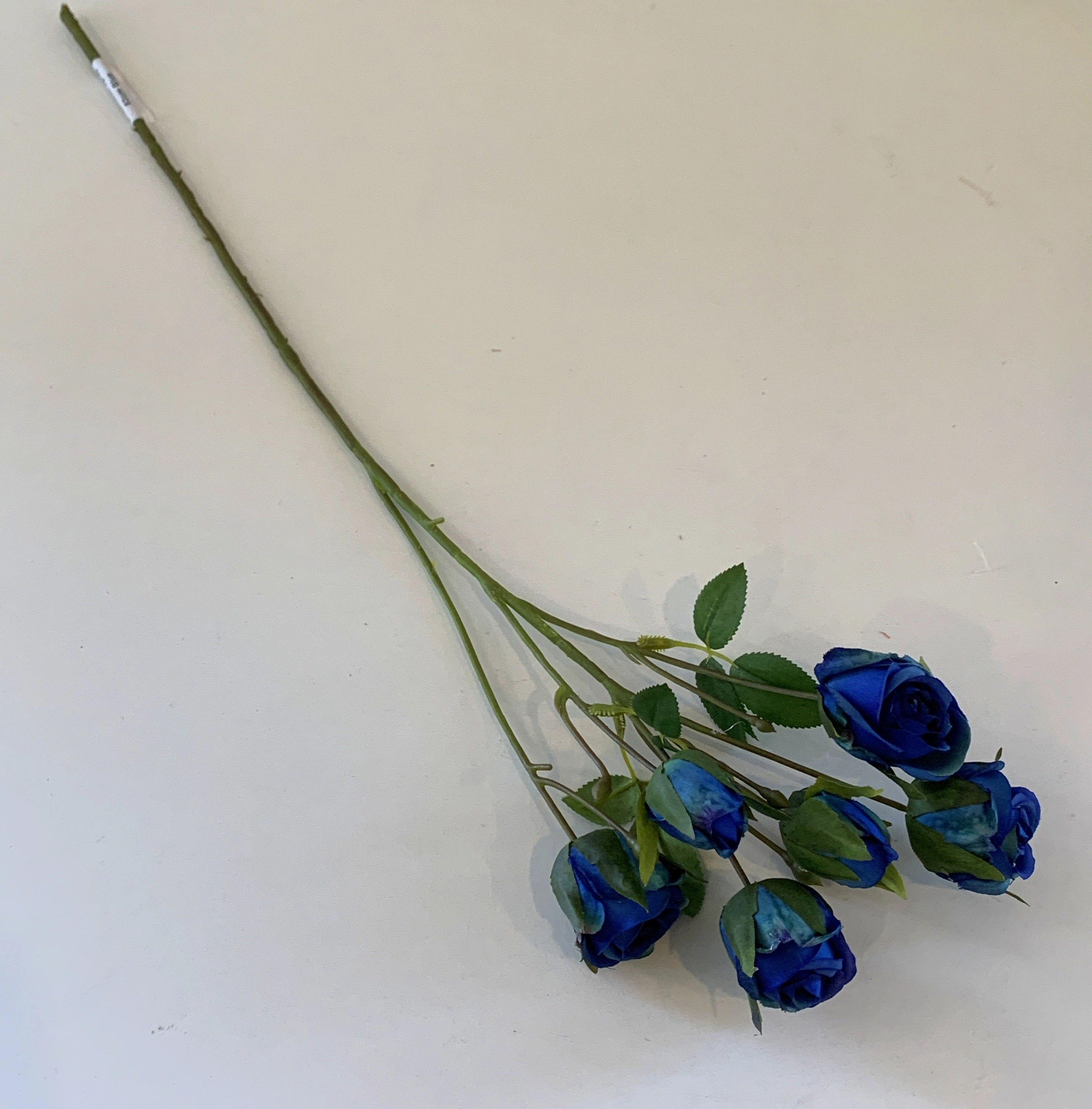 F0305 Small Rose Spray 53cm Blue