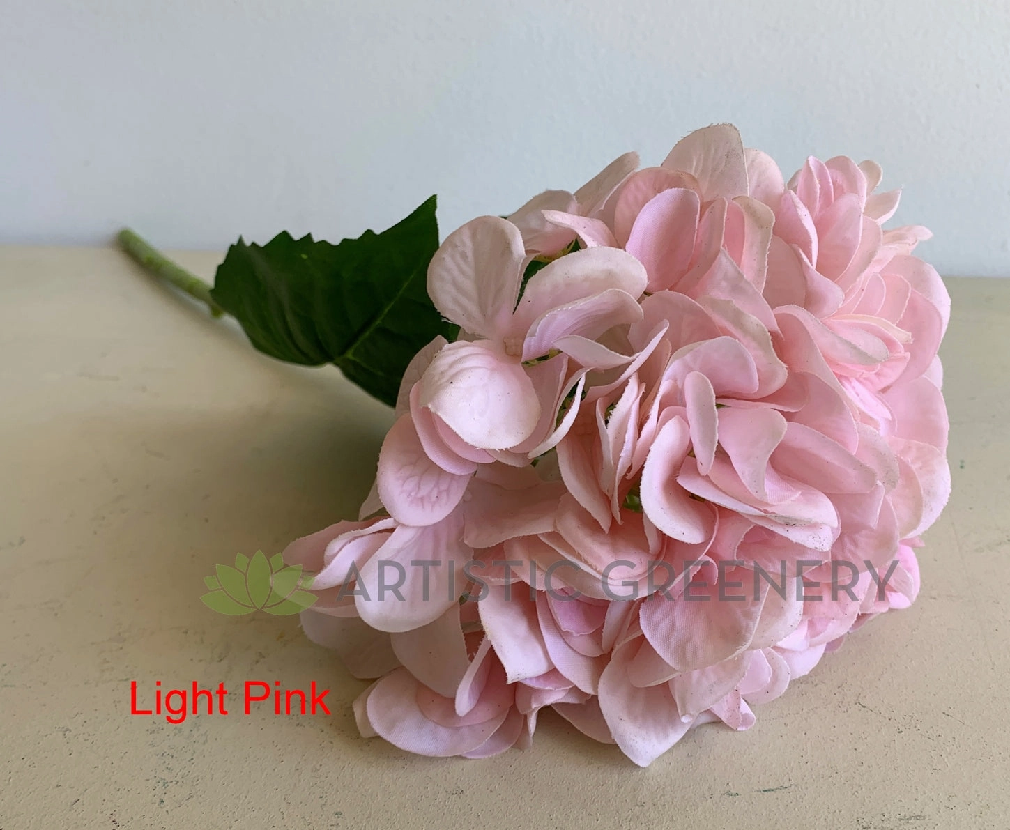 F0307 Latex Hydrangea Single Stem (Real Touch Quality) 49cm 5 Colours