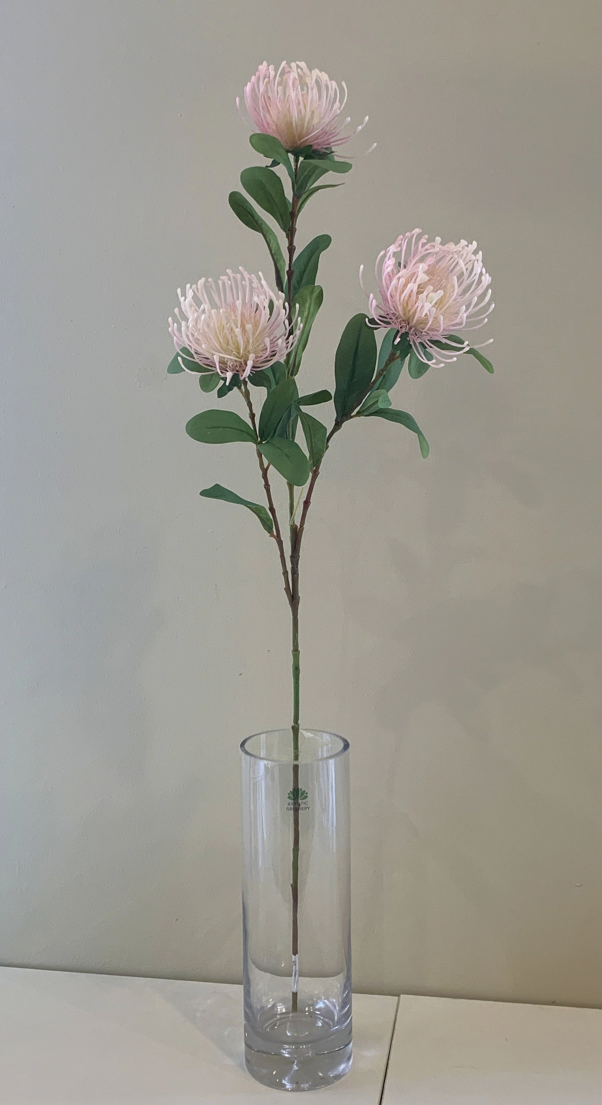 F0308 Protea Pincushion Spray 83cm Light Pink