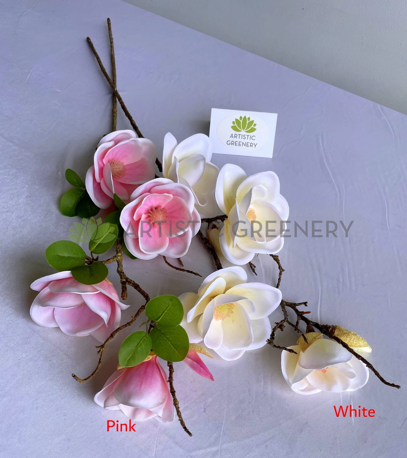F0309S Magnolia Spray (Small) 81cm Pink / White