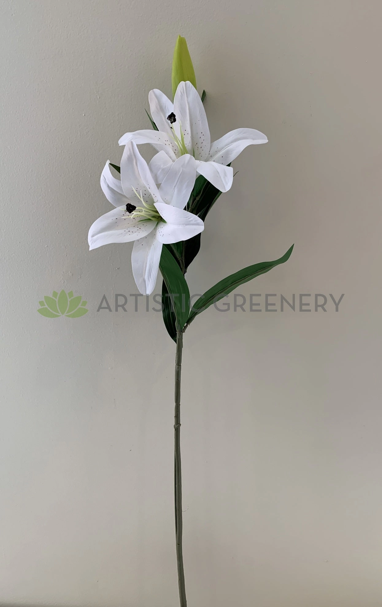 F0318 Oriental / Tiger Lily Spray (Real Touch) 96cm White