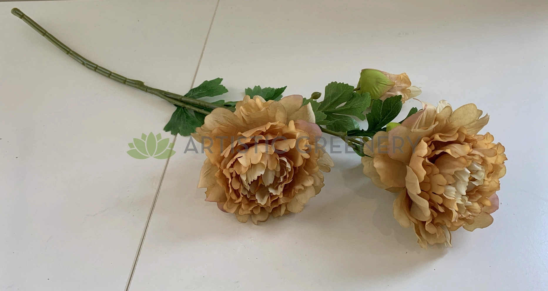 F0321 Peony Spray (Rustic Style) 68cm 4 Colours